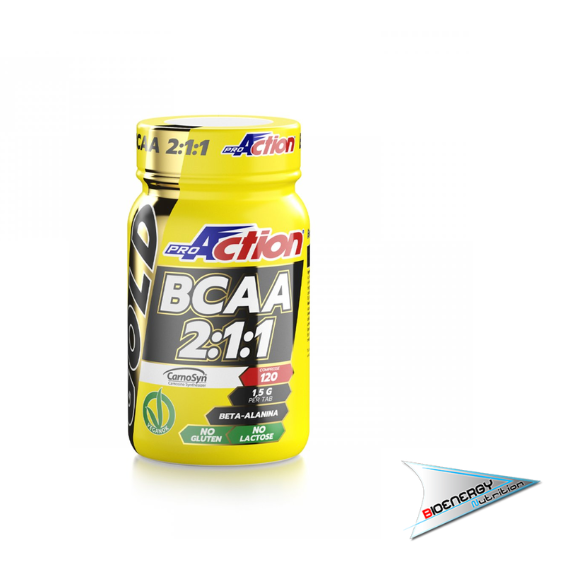 Pro Action -  GOLD BCAA 2:1:1 (Conf. 120 cps) - 